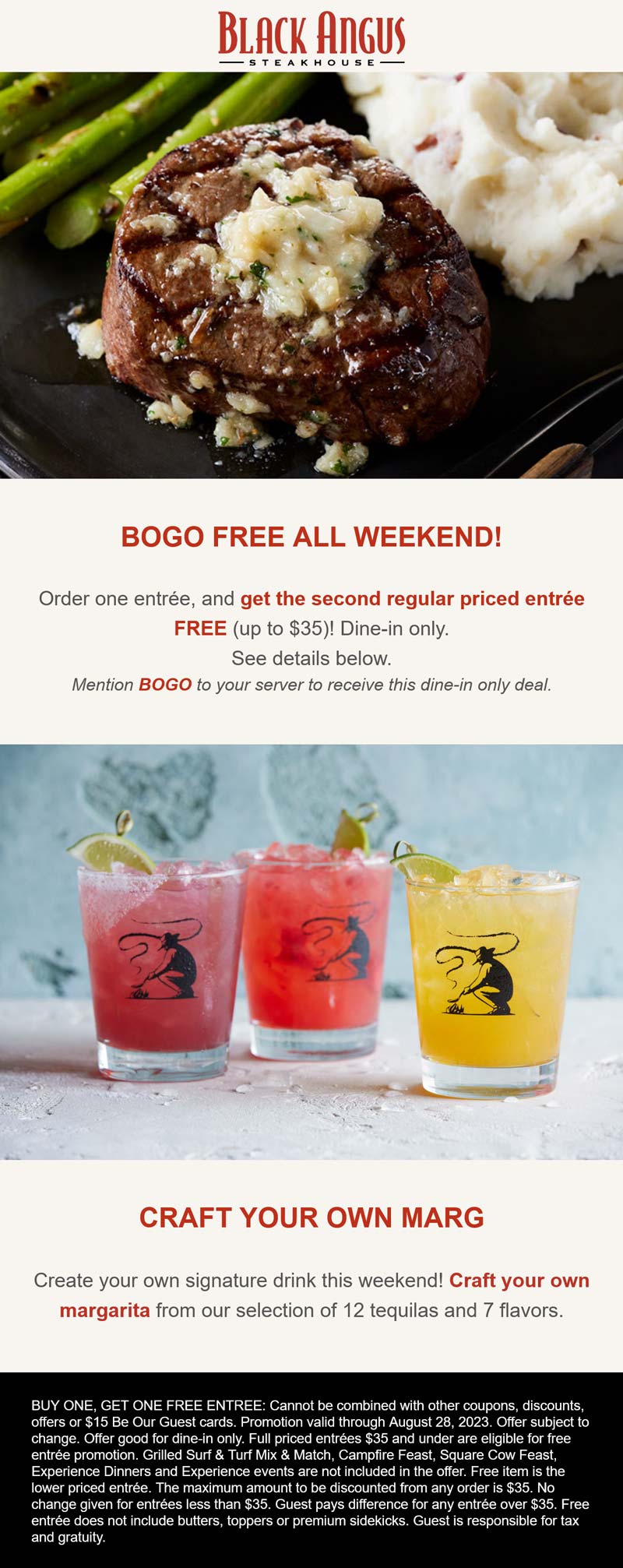 Black Angus restaurants Coupon  Second entree free at Black Angus steakhouse #blackangus 