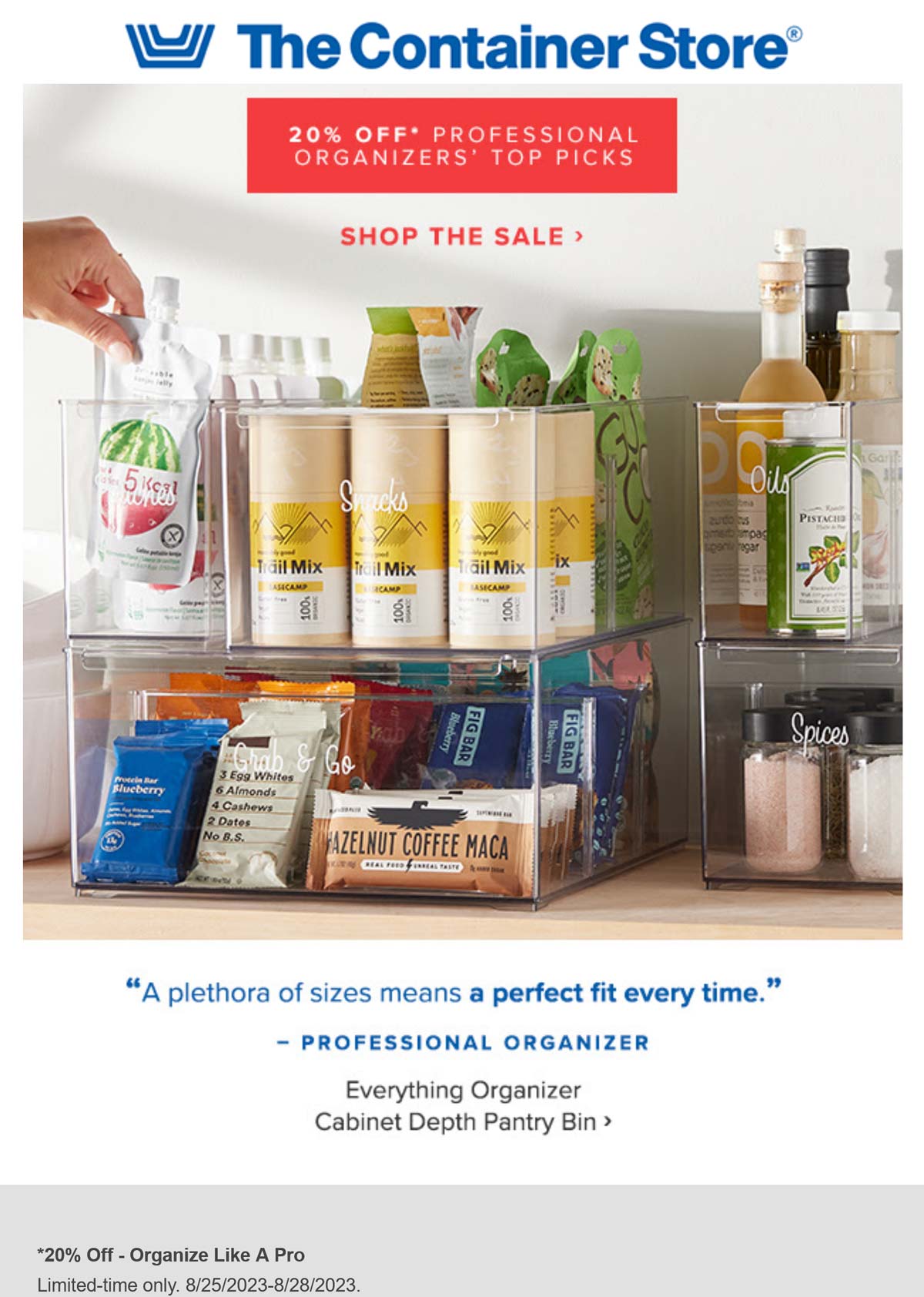The Container Store stores Coupon  20% off top picks at The Container Store #thecontainerstore 