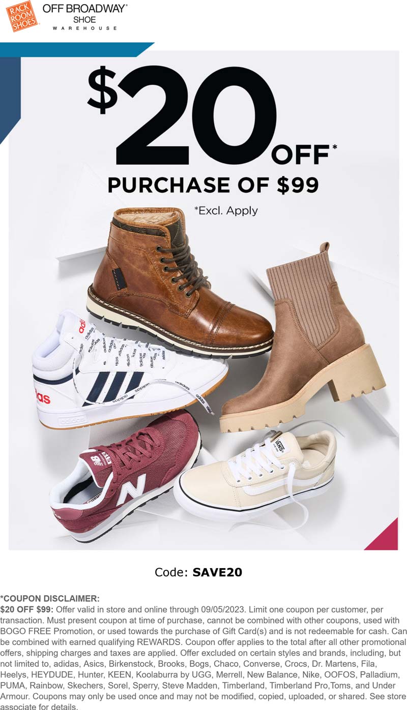 Rack Room Shoes coupons & promo code for [October 2024]