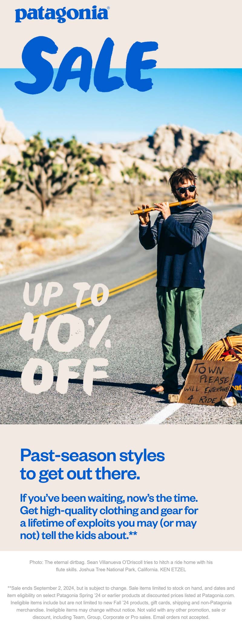 Patagonia stores Coupon  Past season styles are 40% off at Patagonia #patagonia 