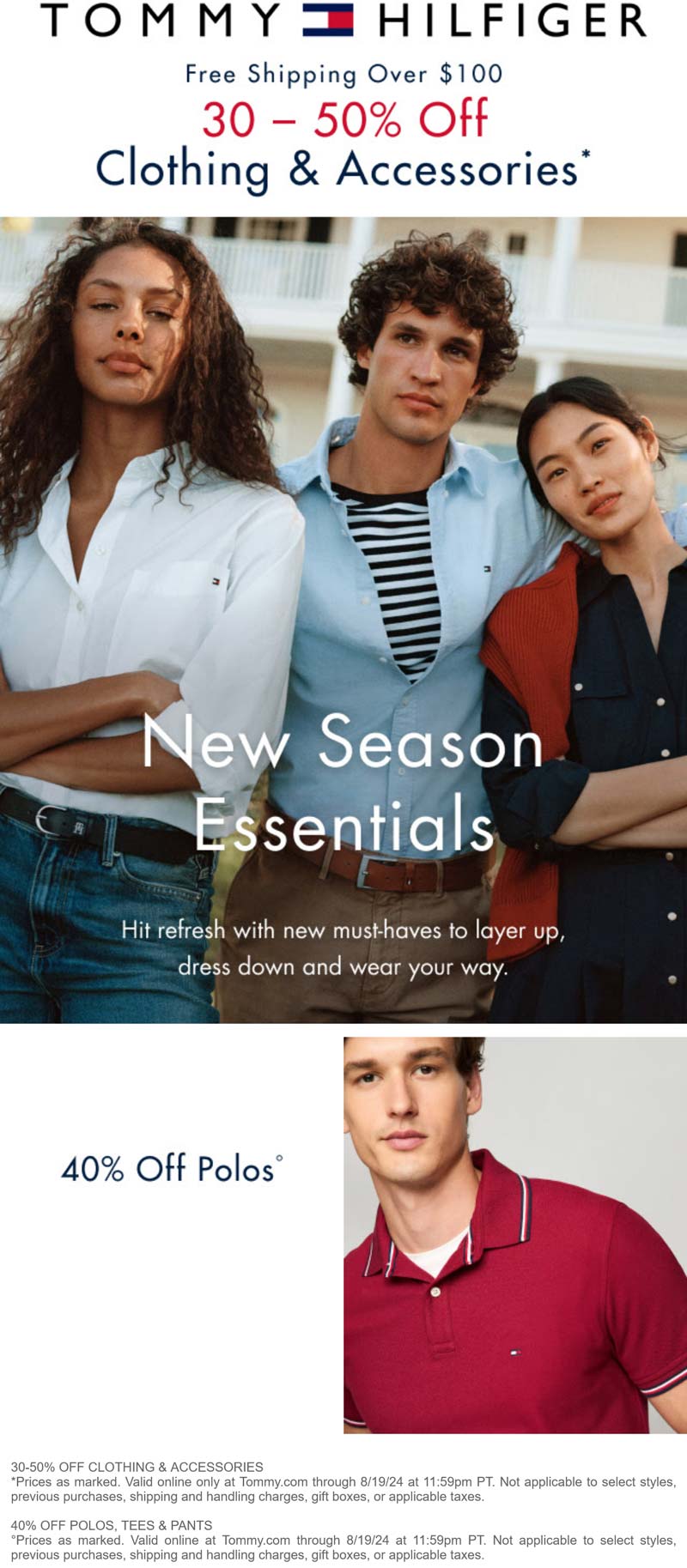 Tommy Hilfiger stores Coupon  30-50% off online at Tommy Hilfiger #tommyhilfiger 