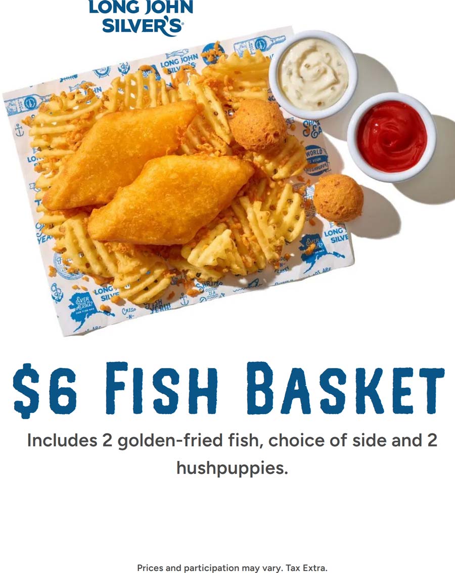 Long John Silvers coupons & promo code for August 2025