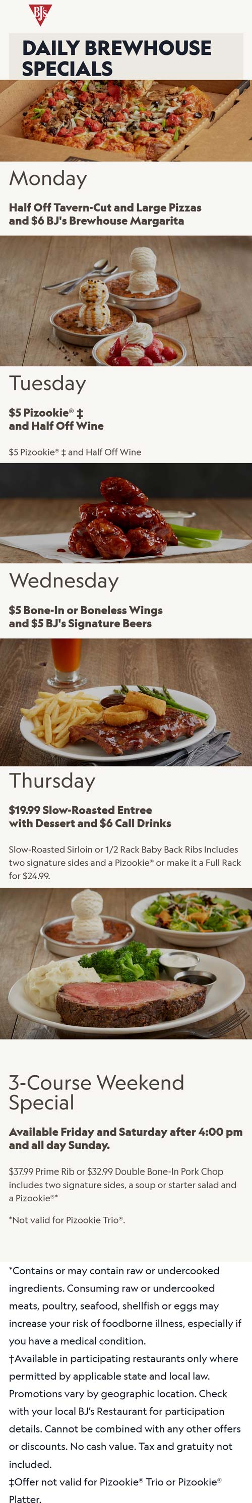 BJs Restaurant coupons & promo code for August 2025
