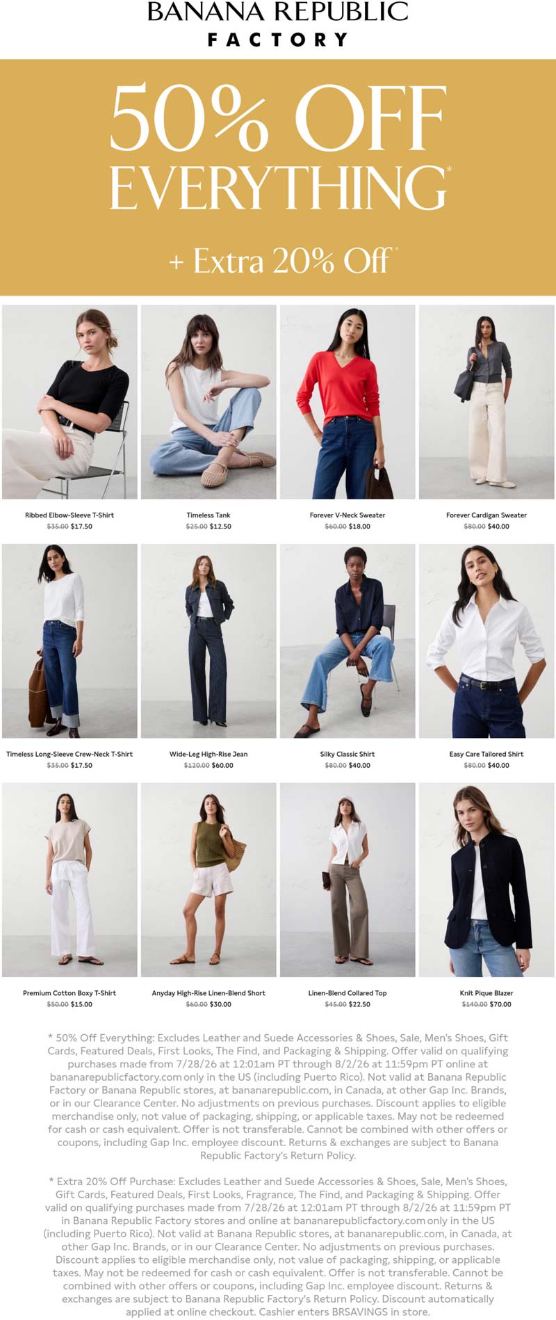 Banana Republic Factory stores Coupon  70% off everything today at Banana Republic Factory #bananarepublicfactory 