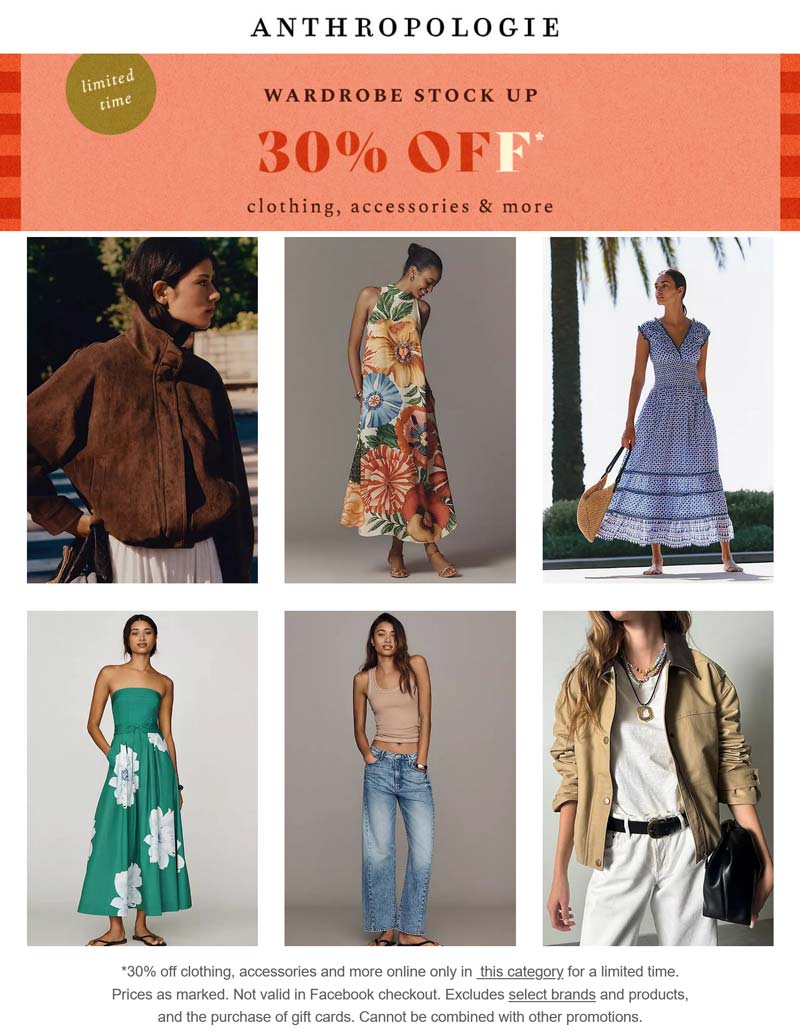 Anthropologie stores Coupon  30% off online at Anthropologie #anthropologie 