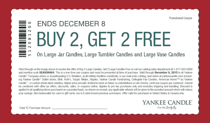 Yankee Candle coupons & promo code for [April 2024]