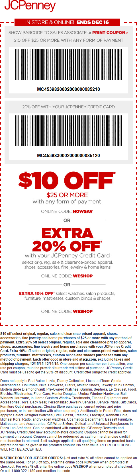JCPenney Coupon April 2024 $10 off $25 at JCPenney, or online via promo code NOWSAV