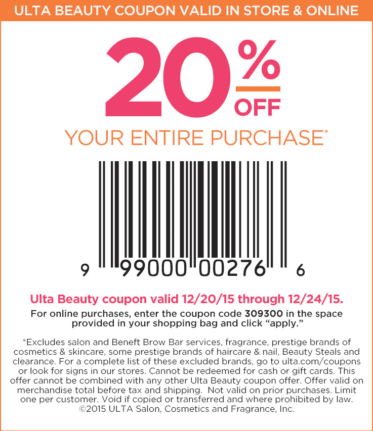 Ulta Discount Code In Store At Gary Wing Blog   December 2015 353 Ulta Coupon 13364 