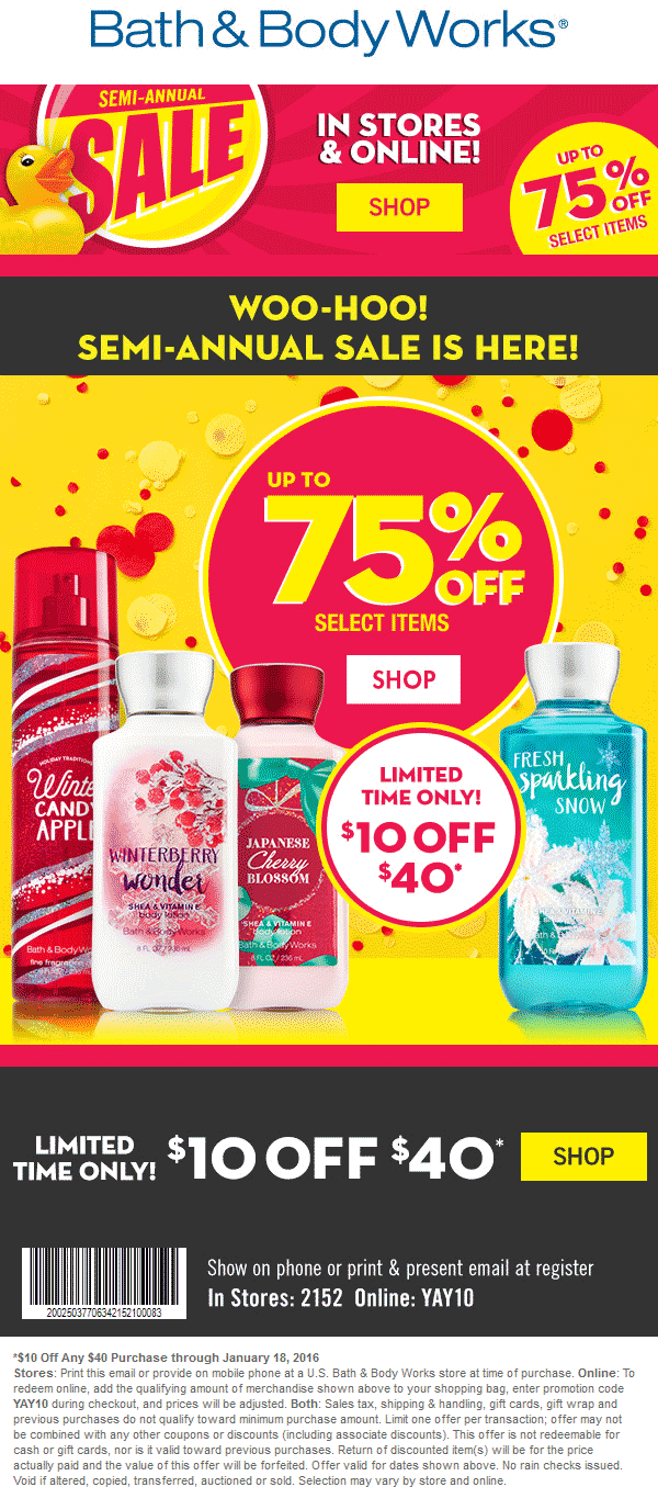 Bath & Body Works February 2024 Coupons and Promo Codes 🛒