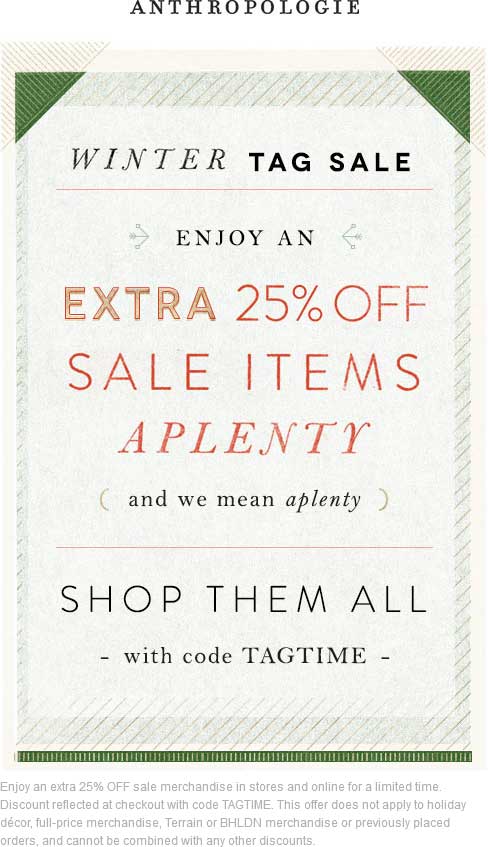 Anthropologie coupons & promo code for [April 2024]