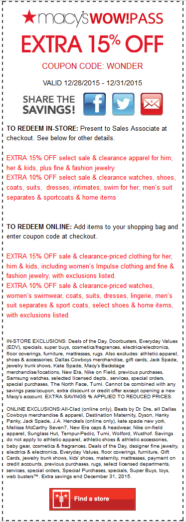 Macys coupons & promo code for [May 2024]