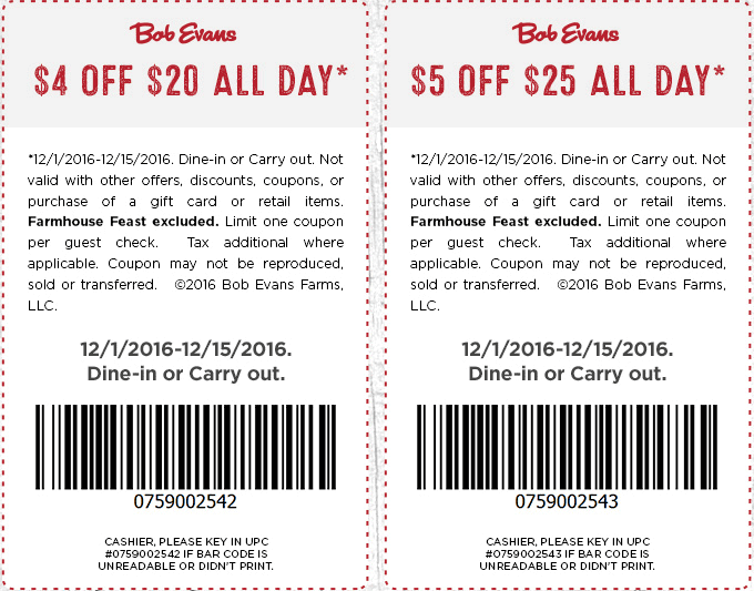 Bob Evans coupons & promo code for [April 2024]