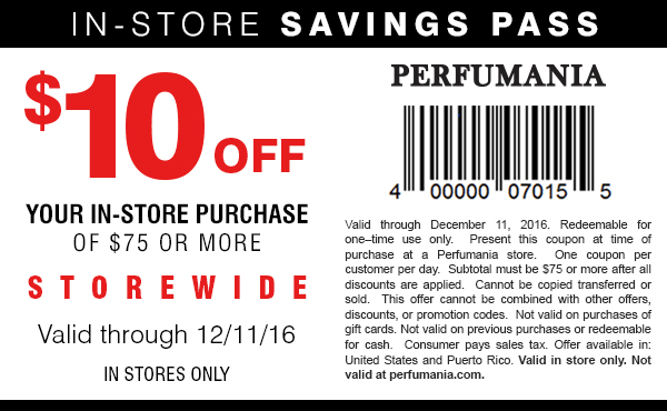 Perfumania coupons & promo code for [April 2024]