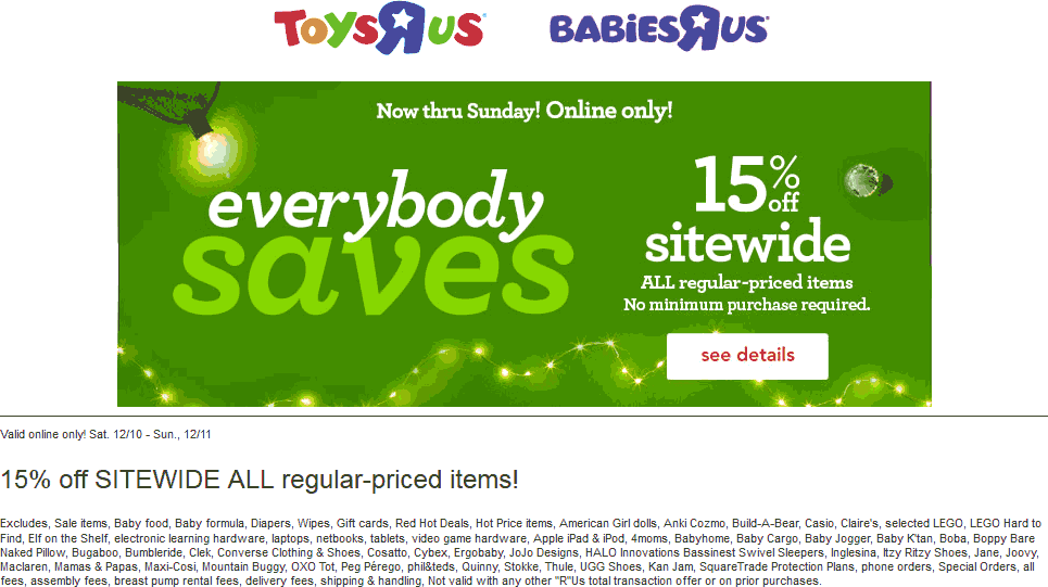 Toys R Us coupons & promo code for [May 2024]