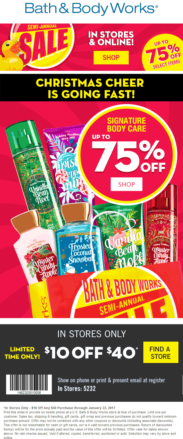 Bath & Body Works September 2024 Coupons and Promo Codes 🛒