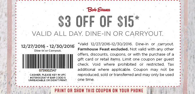 Bob Evans May 2021 Coupons and Promo Codes ðŸ›’