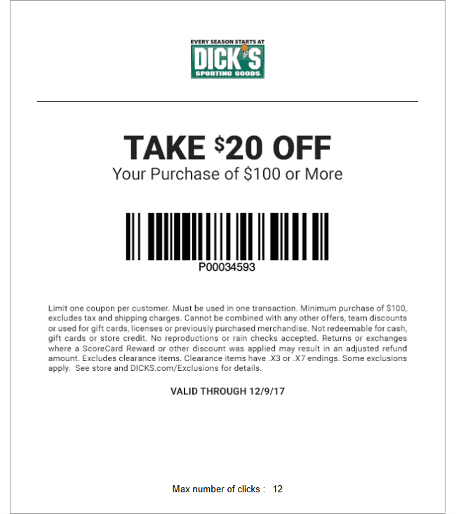 Dicks coupons & promo code for [April 2024]