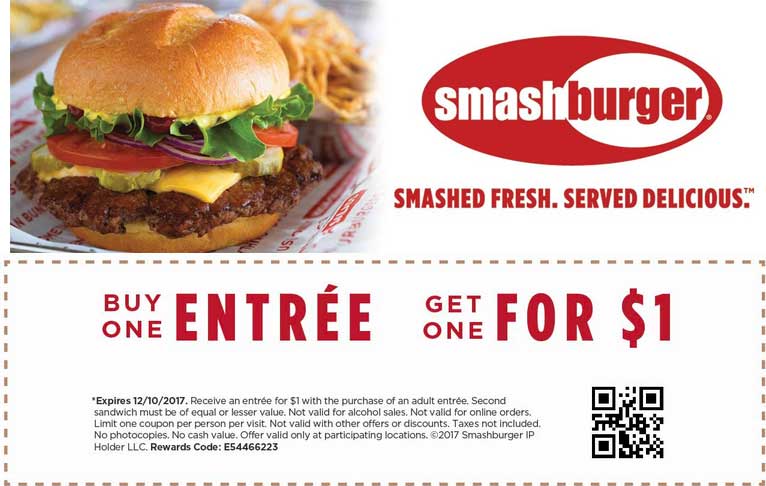 Smashburger coupons & promo code for [May 2024]