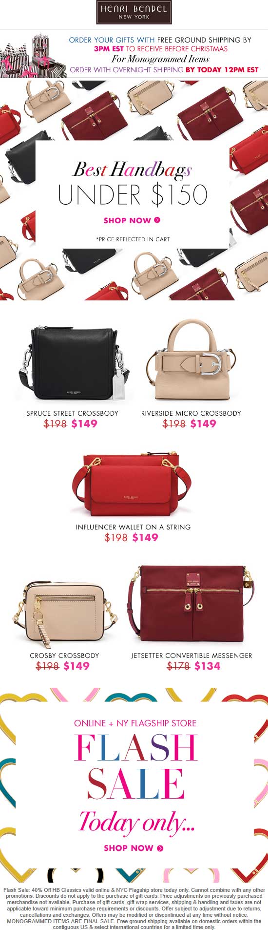 Henri Bendel May 2021 Coupons and Promo Codes 🛒