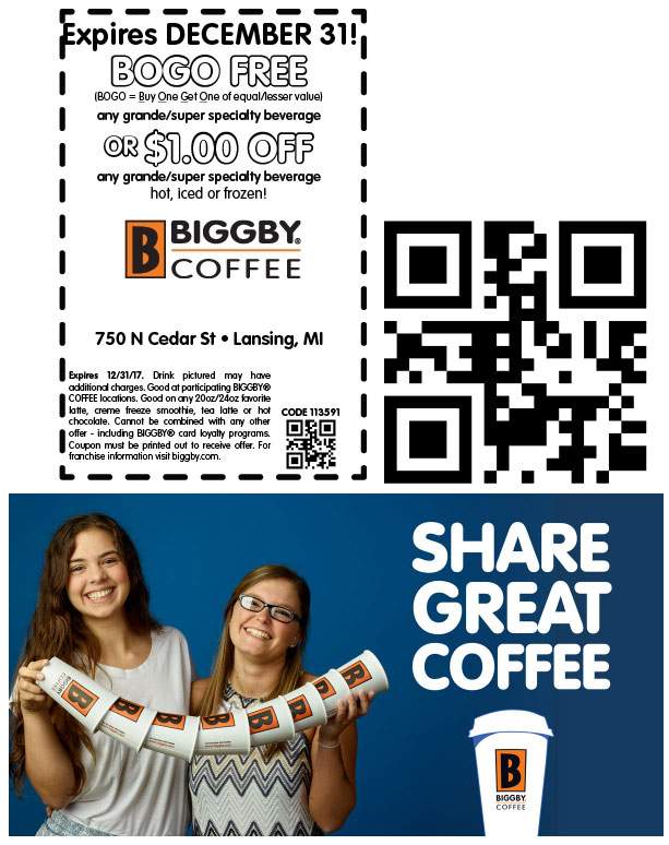 Biggby Coffee May 2021 Coupons and Promo Codes 🛒