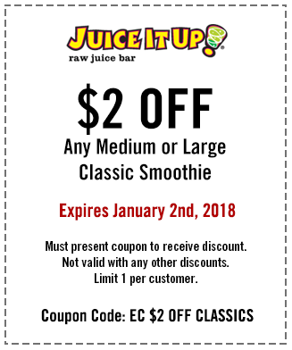Juice It Up Coupon March 2024 $2 off a smoothie at Juice It Up