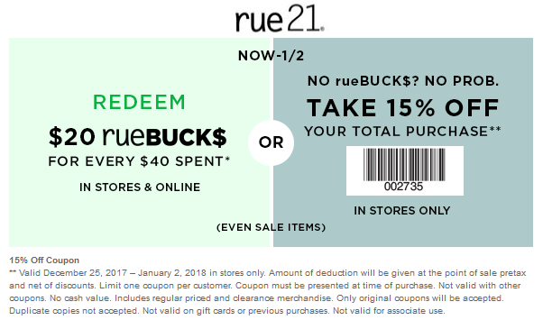 Rue21 coupons & promo code for [May 2024]