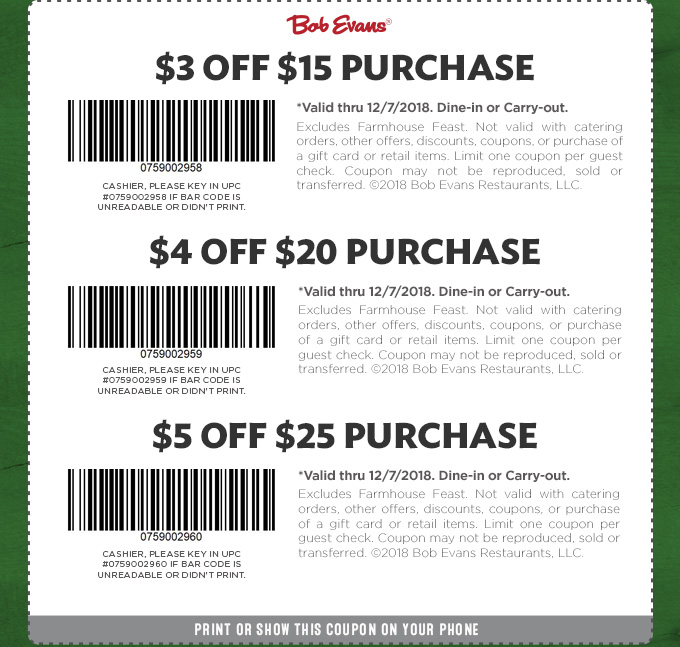 Bob Evans June 2021 Coupons And Promo Codes 