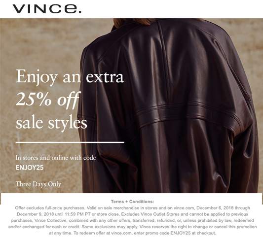 Vince coupons & promo code for [April 2024]