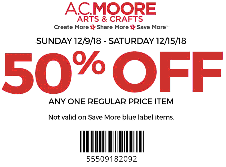 A.C. Moore coupons & promo code for [March 2024]