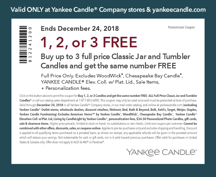 Yankee Candle Coupon April 2024 Second candle free at Yankee Candle, ditto online