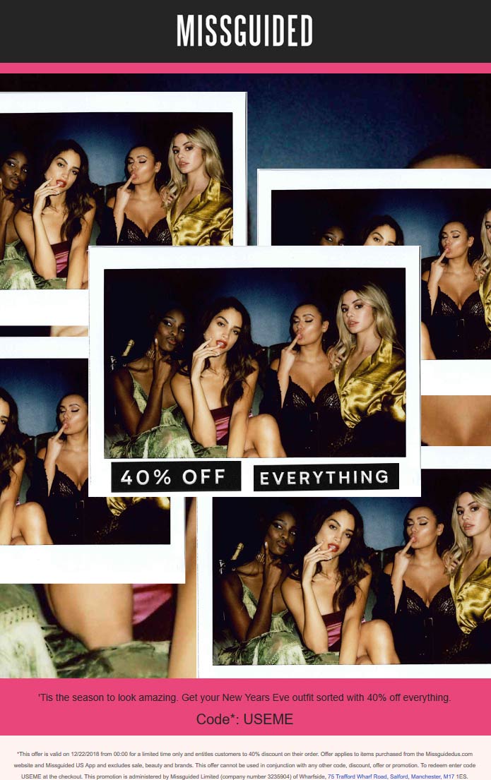 Missguided coupons & promo code for [April 2024]