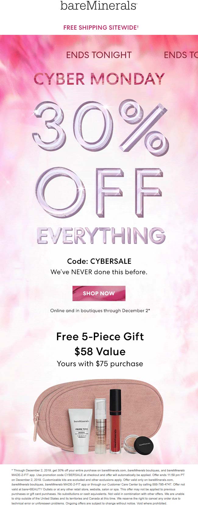 bareMinerals coupons & promo code for [January 2022]
