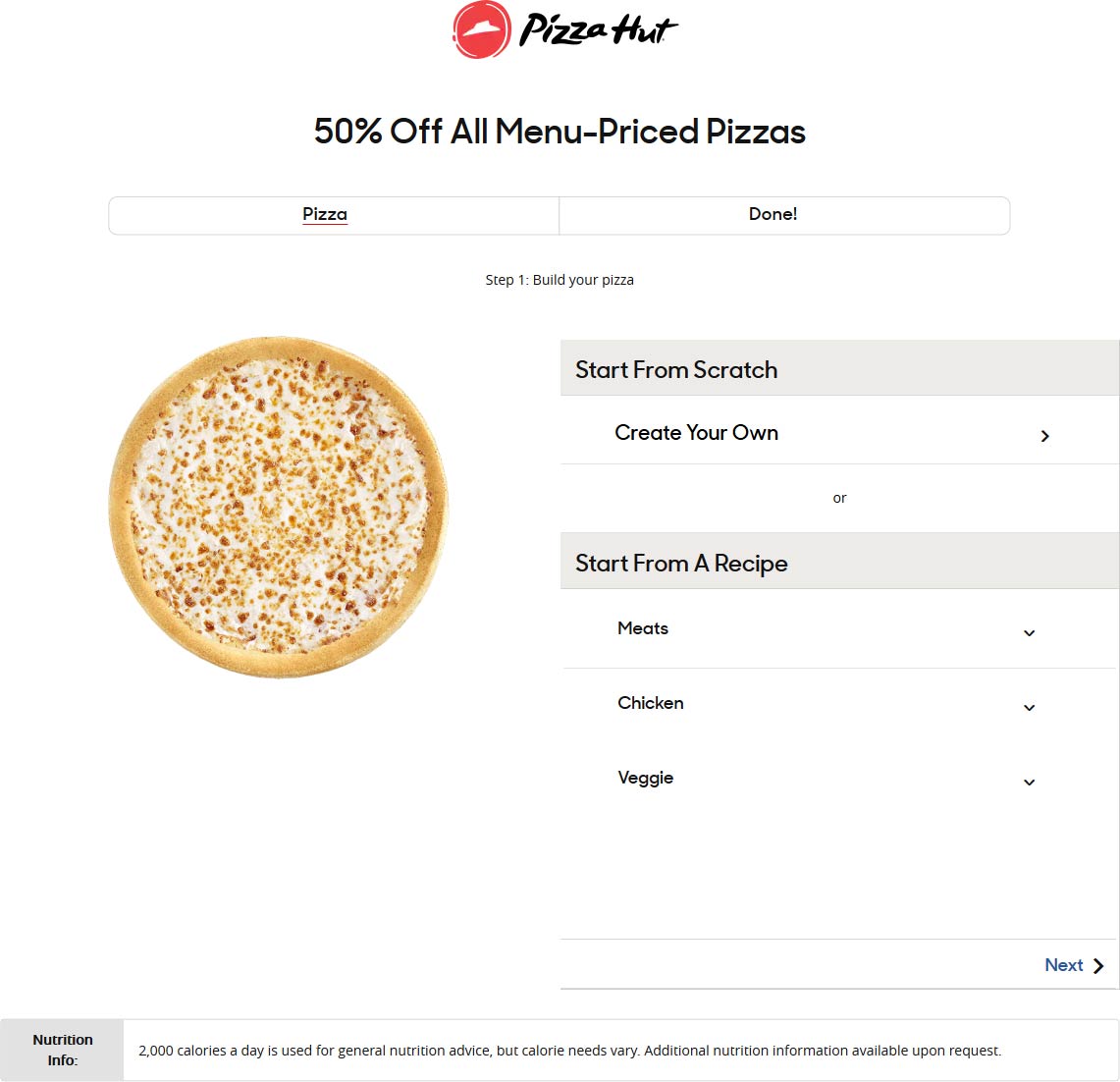 Pizza Hut coupons & promo code for [October 2022]