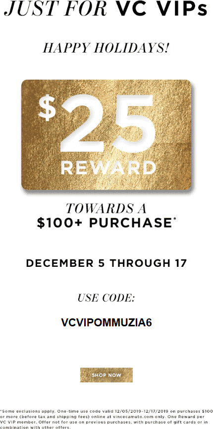 Vince Camuto coupons & promo code for [September 2022]