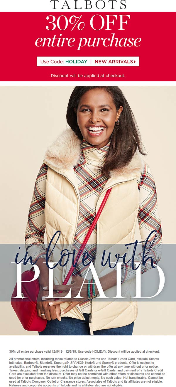 Talbots coupons & promo code for [September 2022]