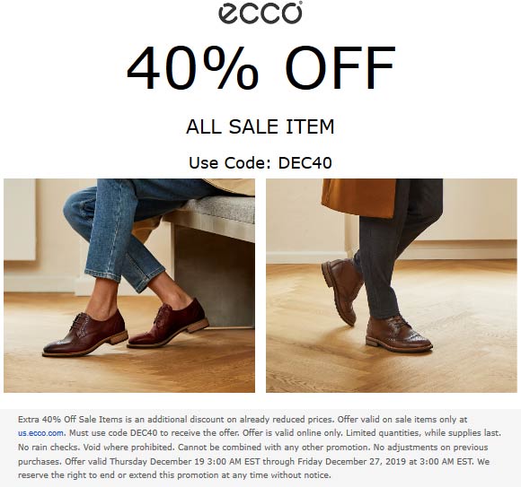 ECCO coupons & promo code for [January 2022]