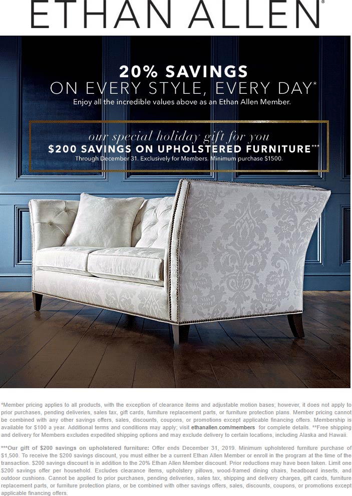 Ethan Allen coupons & promo code for [February 2023]