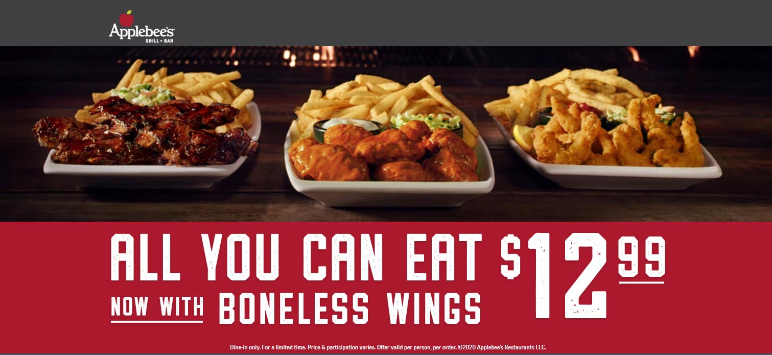 Applebees coupons & promo code for [September 2022]