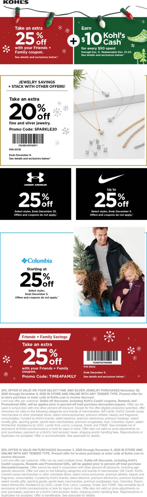 Kohls stores Coupon  Extra 25% off & more at Kohls, or online via promo code TIME4FAMILY #kohls 