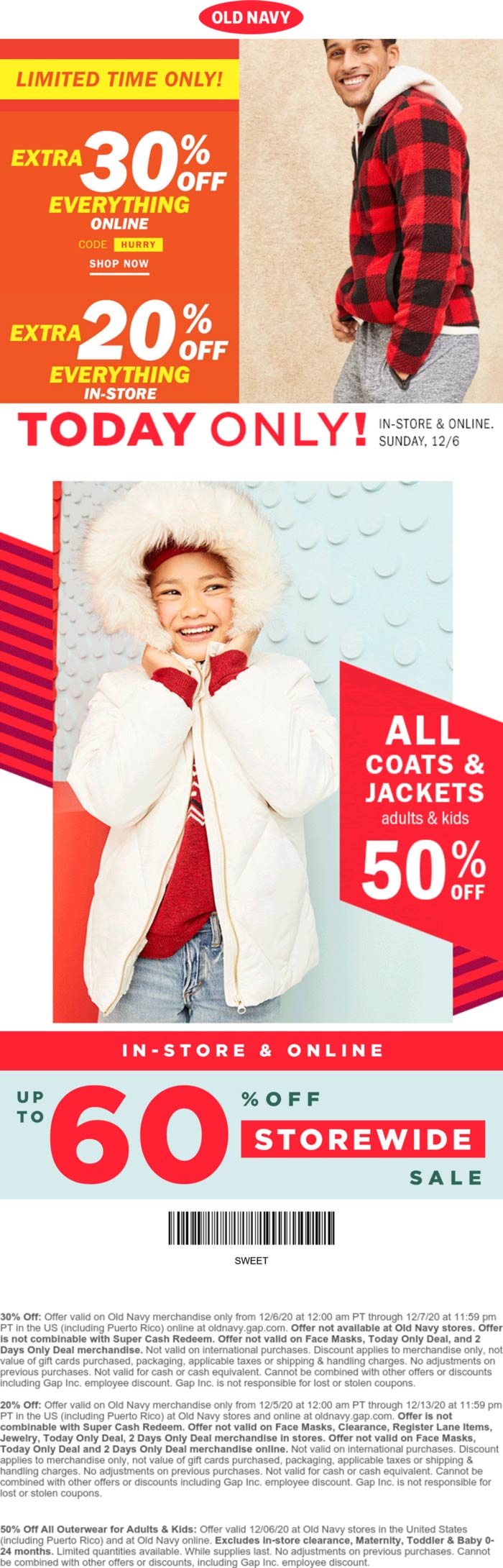 Old Navy January 2024 Coupons and Promo Codes 🛒