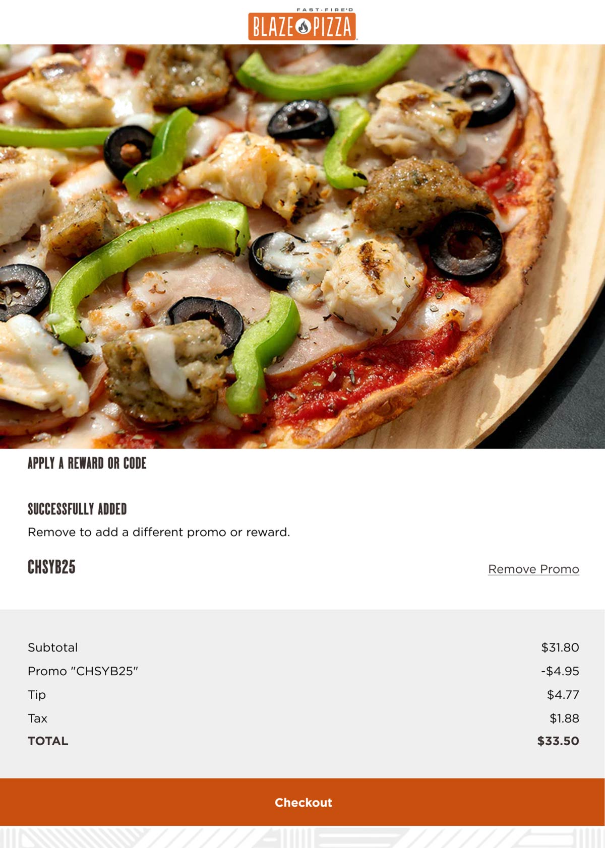 Blaze Pizza restaurants Coupon  Free cheese garlic bread with $25 spent at Blaze Pizza via promo code CHSYB25 #blazepizza 