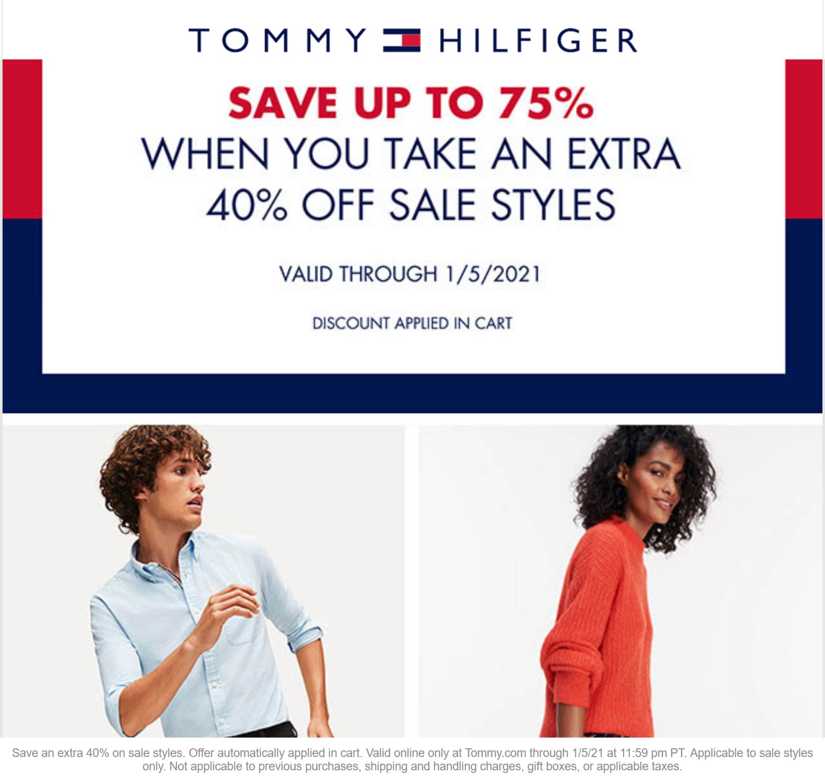 Tommy Hilfiger stores Coupon  Extra 40% off sale items at Tommy Hilfiger #tommyhilfiger 