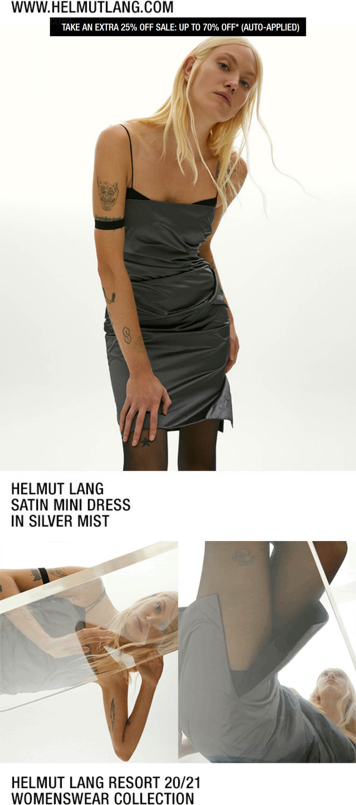 Helmut Lang stores Coupon  Extra 25% off sale items at Helmut Lang #helmutlang 