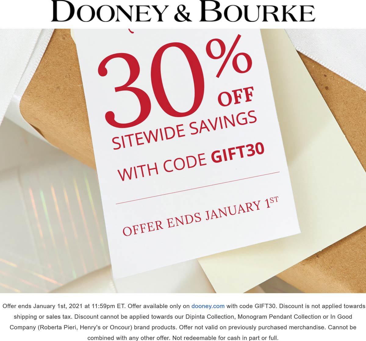 Dooney & Bourke stores Coupon  30% off at Dooney & Bourke via promo code GIFT30 #dooneybourke 