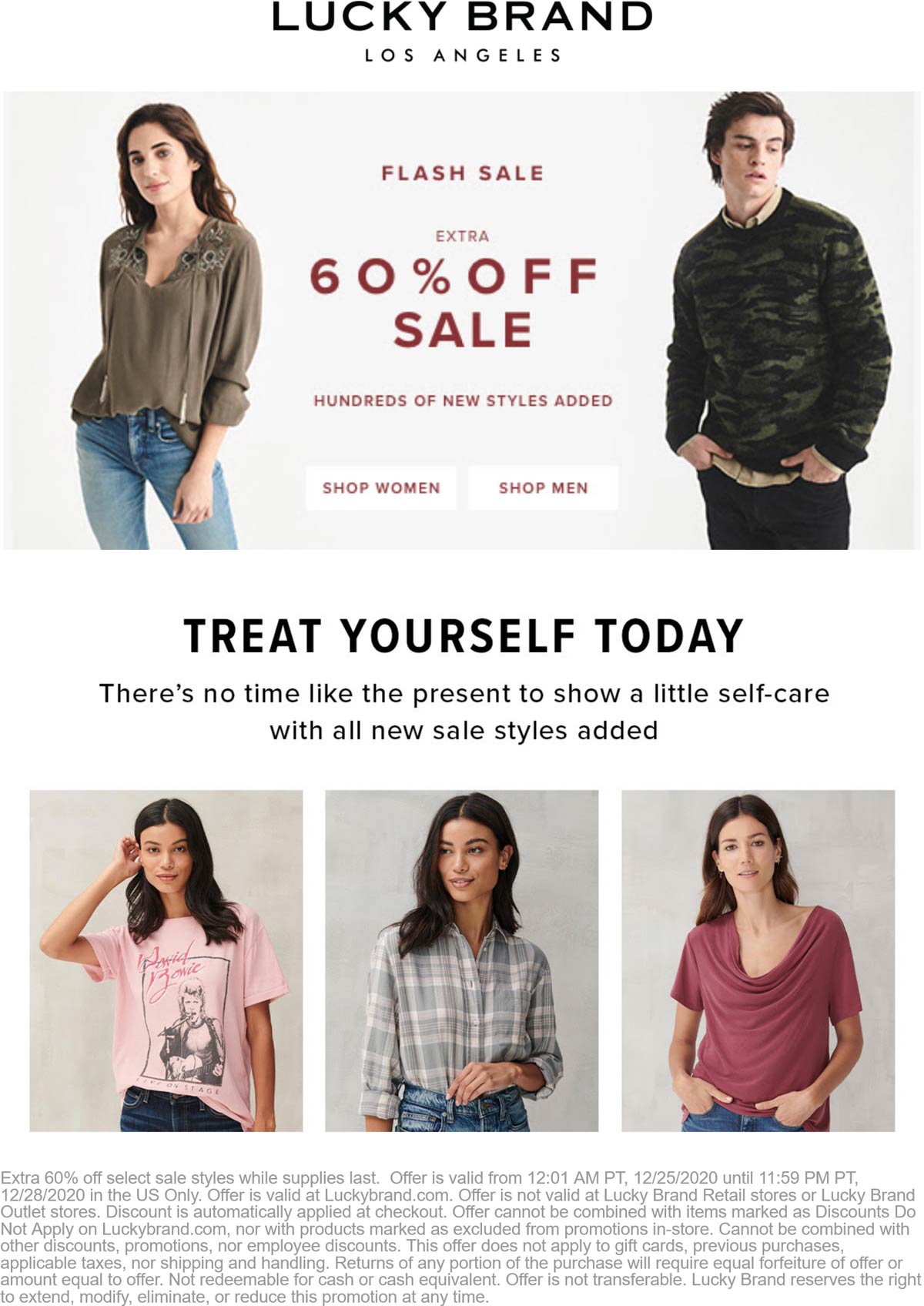 Lucky Brand stores Coupon  60% off sale items at Lucky Brand #luckybrand 