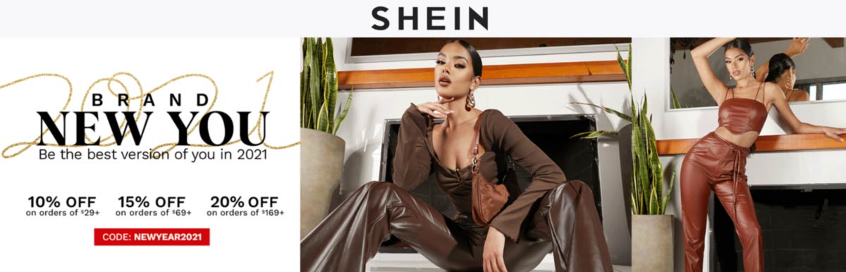 SHEIN stores Coupon  10-20% off $29+ at SHEIN via promo code NEWYEAR2021 #shein 