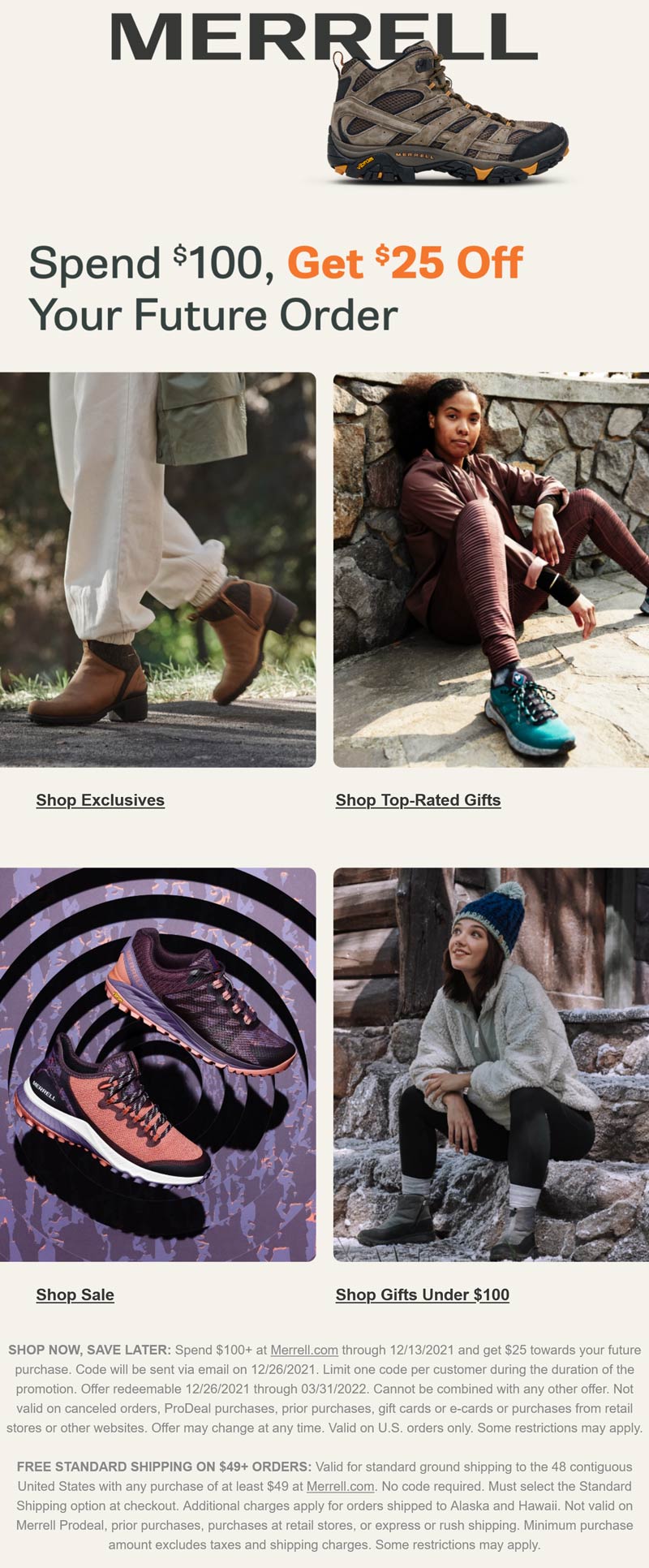 Merrell coupons & promo code for [December 2022]