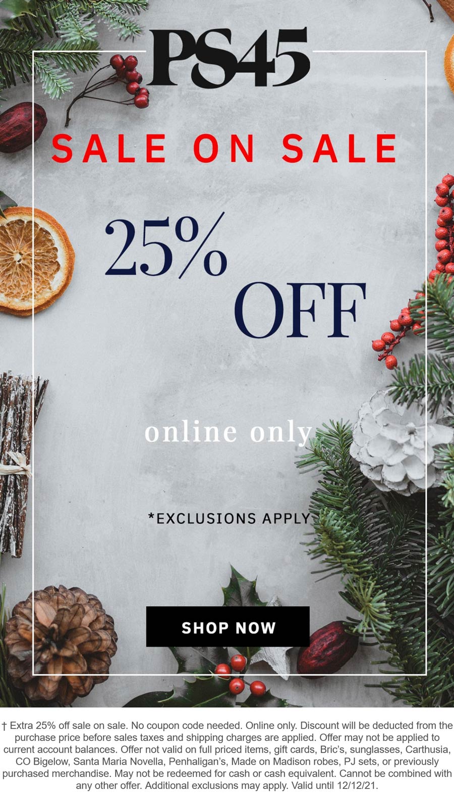 Extra 25 off sale items online at Paul Stuart paulstuart The