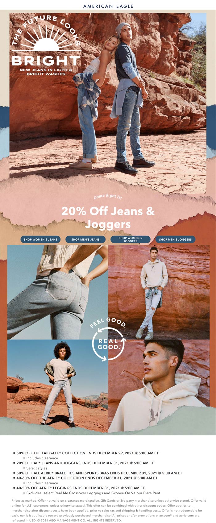 American Eagle stores Coupon  20% off jeans & joggers at American Eagle #americaneagle 