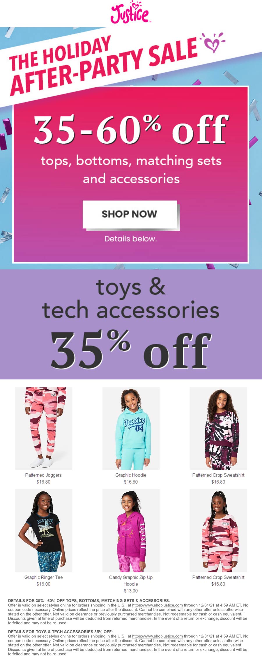 Justice stores Coupon  35-60% off tops, bottoms, sets & accessories online at Justice #justice 